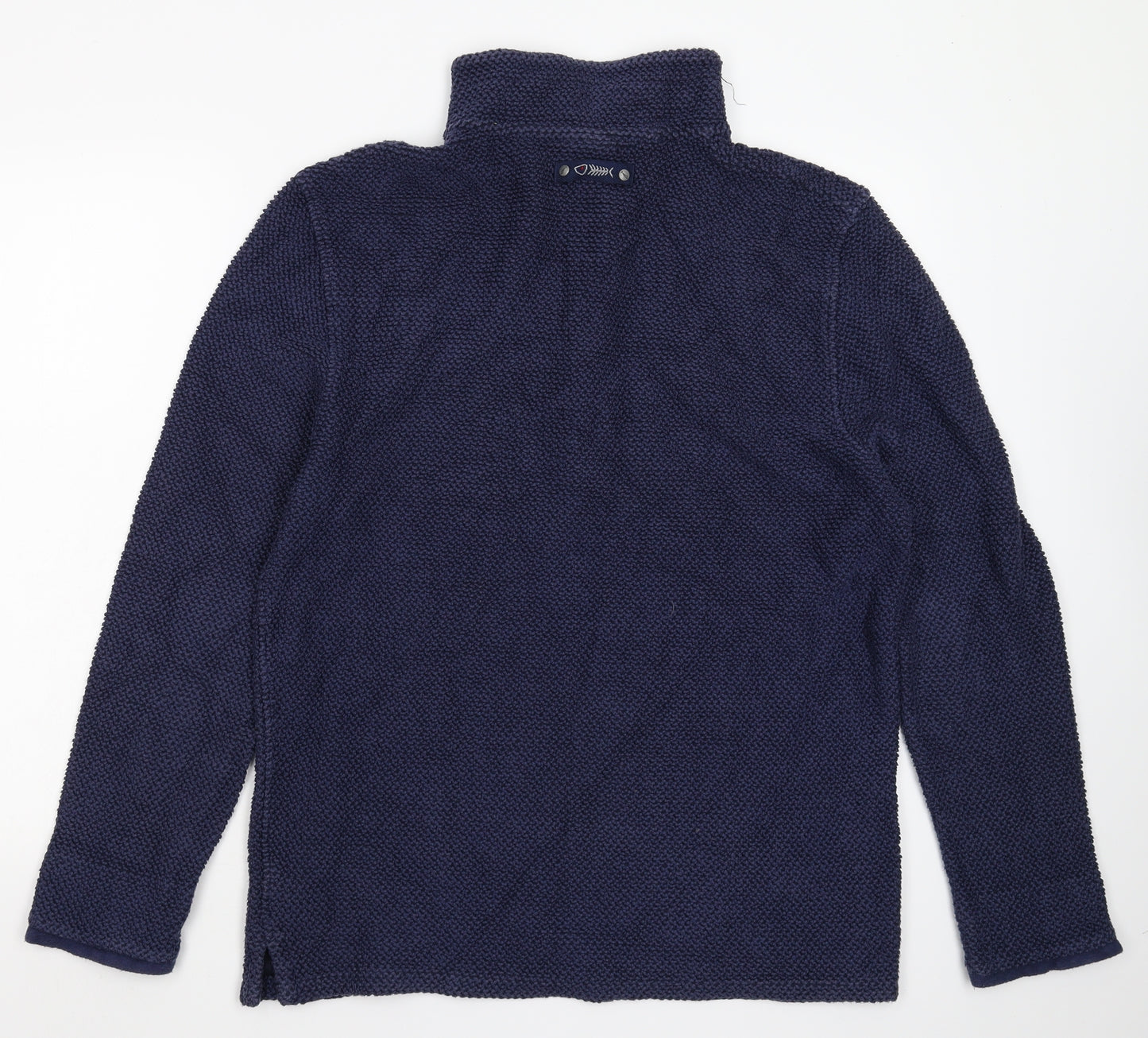 Weird Fish Mens Blue  Knit Pullover Jumper Size M