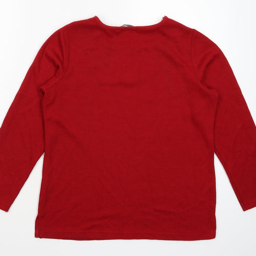 BM Womens Red   Pullover Jumper Size XS