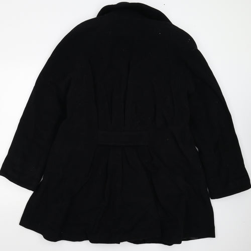Cloud Nine Womens Black   Overcoat Coat Size M
