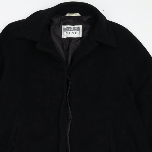 Cloud Nine Womens Black   Overcoat Coat Size M