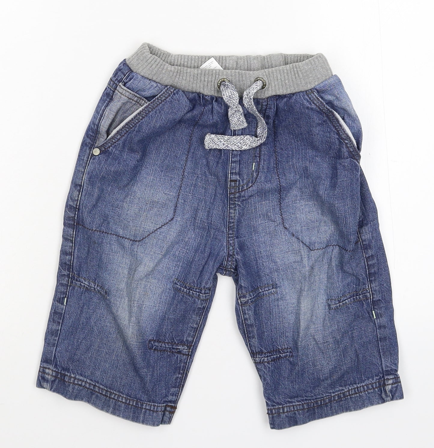 George Boys Blue  Denim Bermuda Shorts Size 7-8 Years