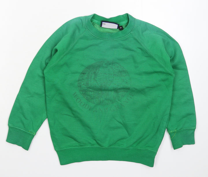 Preworn Boys Green   Pullover Sweatshirt Size S