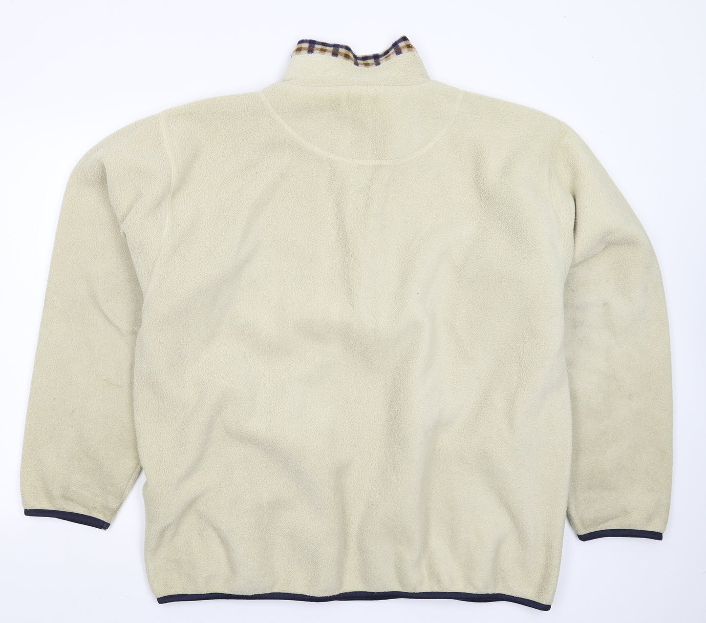 Aquascutum Mens White  Fleece Jacket  Size XL