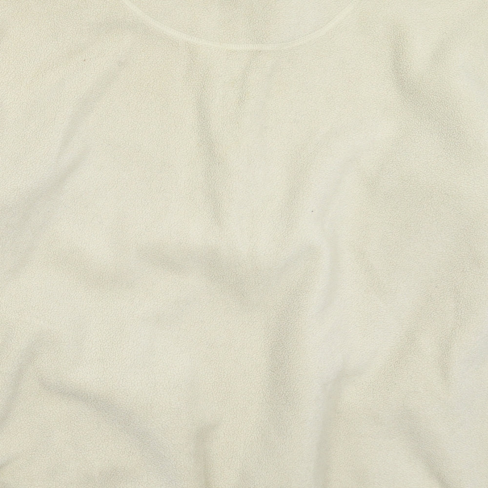 Aquascutum Mens White  Fleece Jacket  Size XL