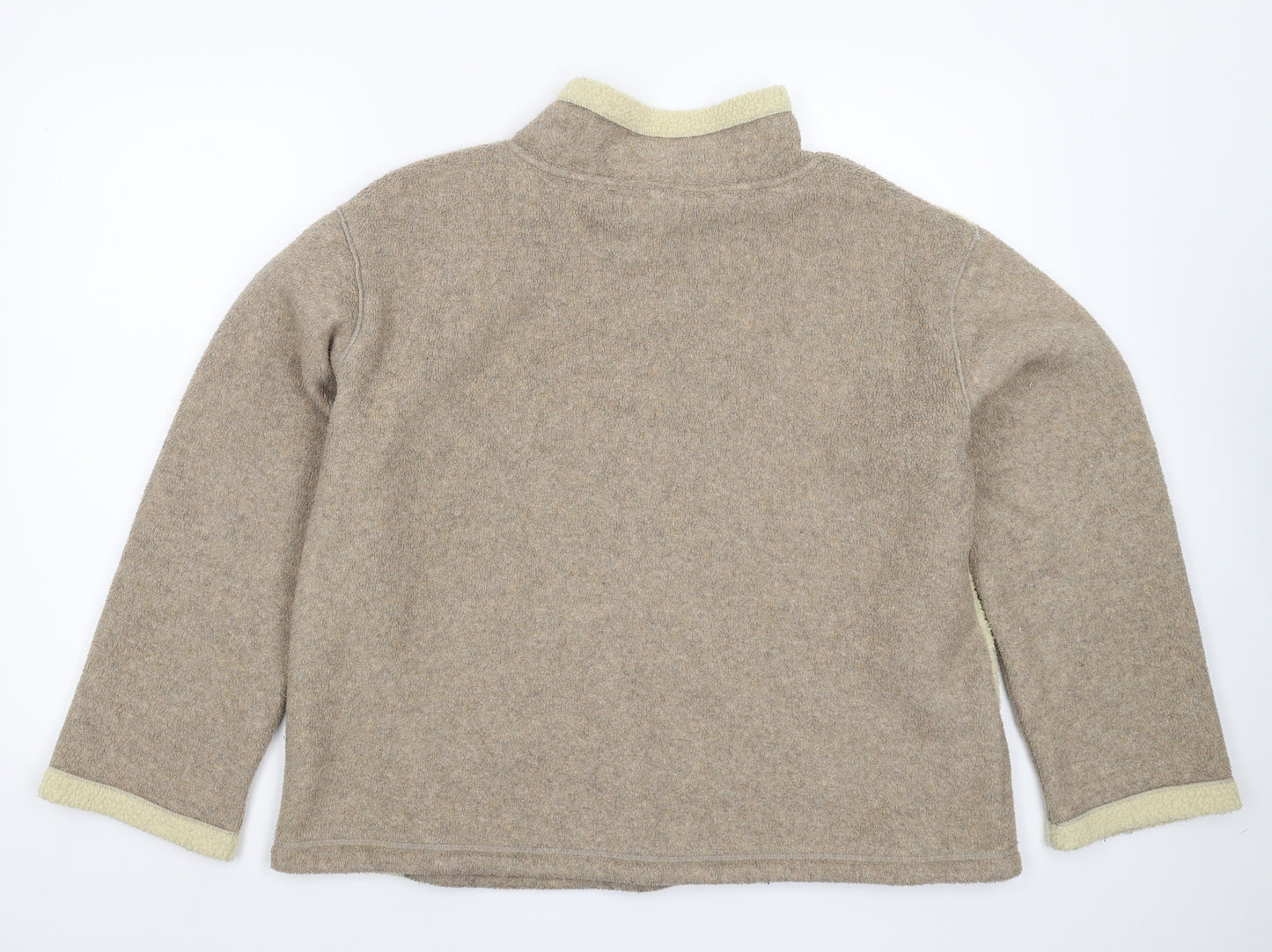 Active Womens Grey  Fleece Pullover Sweatshirt Size 16