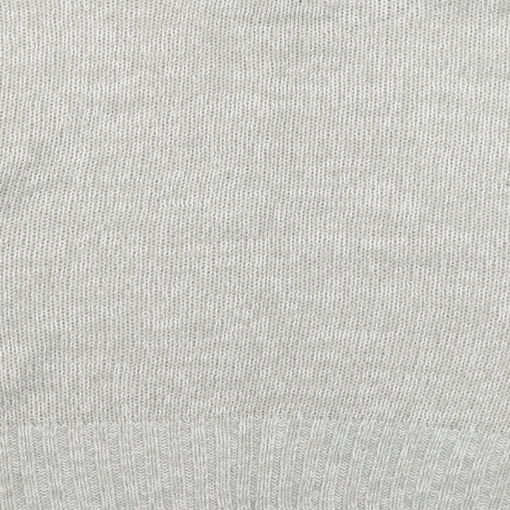 New Look Womens Grey  Knit Pullover Jumper Size L  - Oversized