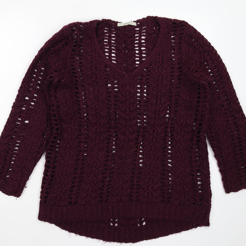 George Womens Brown  Knit Pullover Jumper Size 10