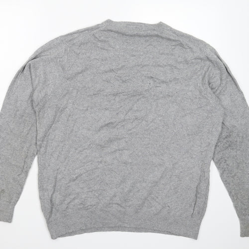 Marks and Spencer Mens Grey  Knit Pullover Jumper Size L