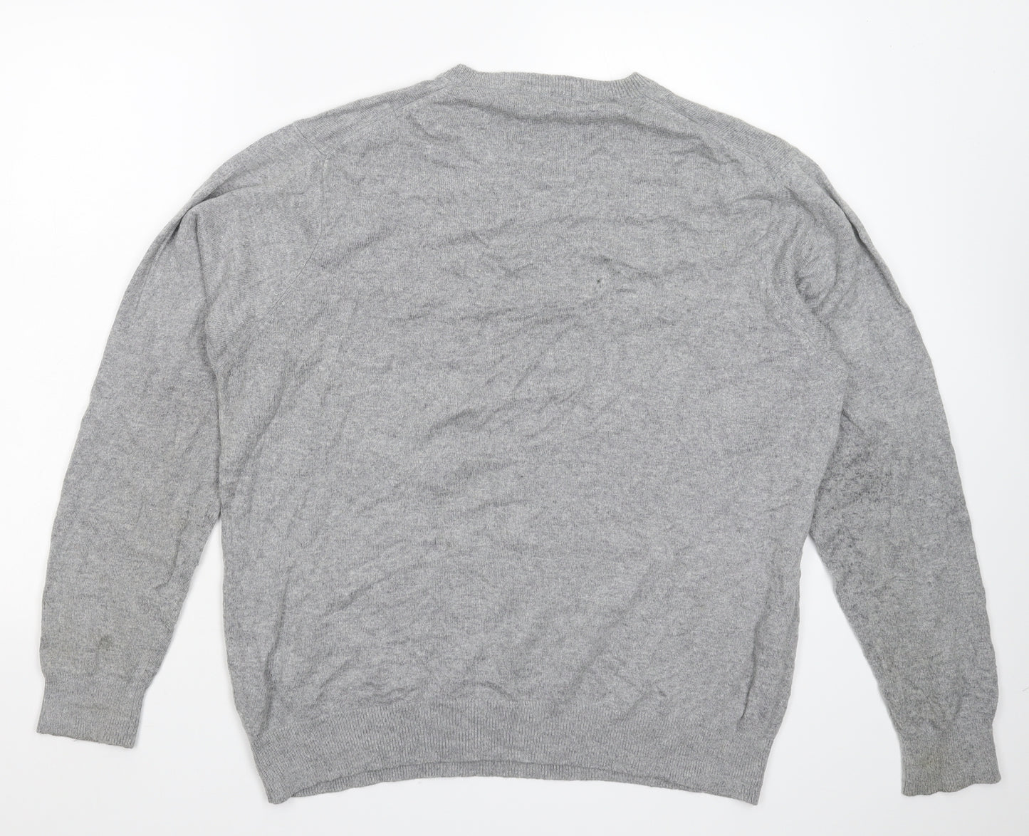Marks and Spencer Mens Grey  Knit Pullover Jumper Size L