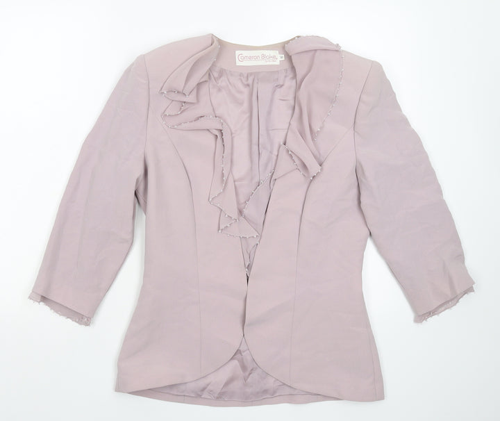 Cameron Blake Womens Pink Jacket Blazer Size 10
