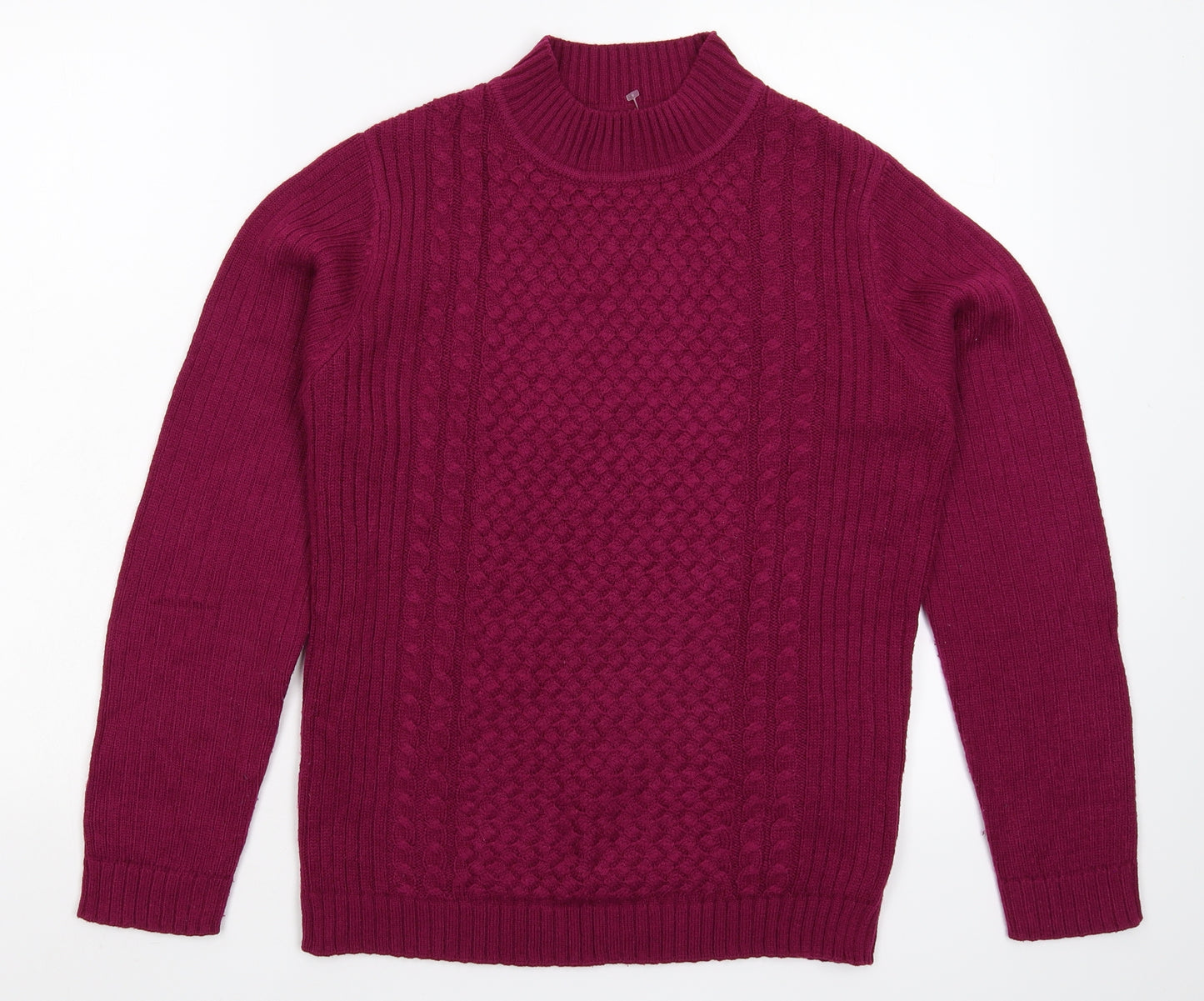 Isle Womens Pink  Knit Pullover Jumper Size S