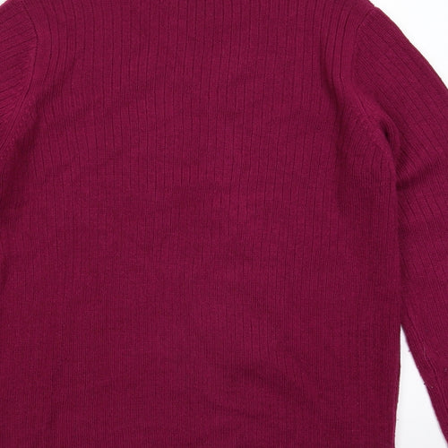 Isle Womens Pink  Knit Pullover Jumper Size S