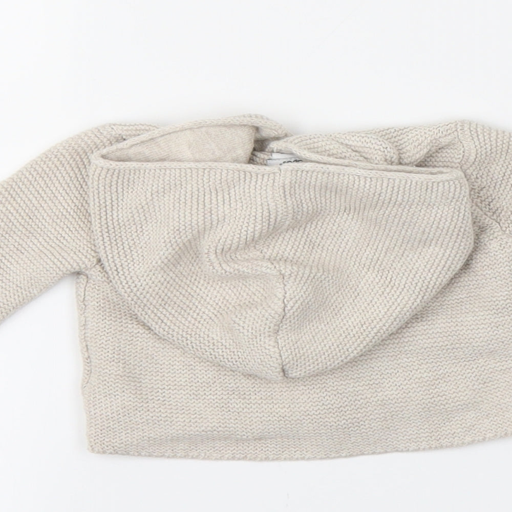 mamas & papas Baby Beige   Cardigan Jumper Size 0-3 Months