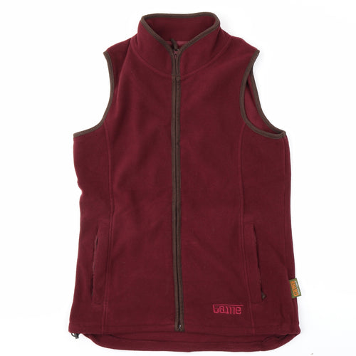 GAME Womens Red   Full Zip Jumper Size S