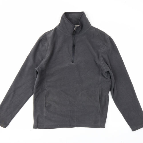 Cedar Wood State Mens Grey   Henley Jumper Size M
