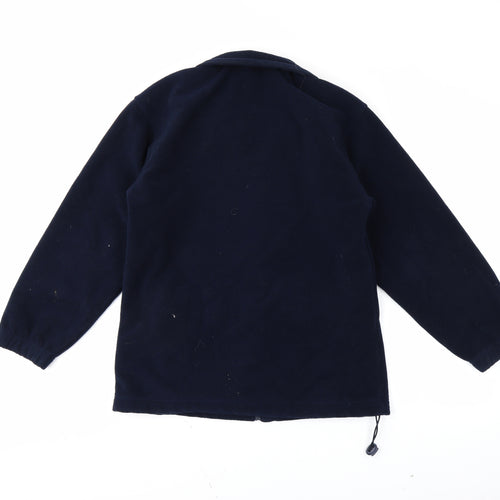 M&S Womens Blue   Full Zip Jumper Size 10