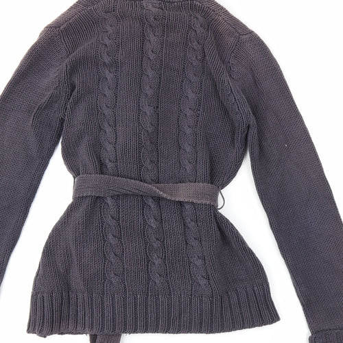 NEXT Womens Grey   Wrap Jumper Size XS