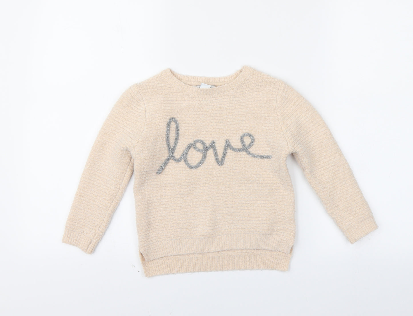 Primark Girls Pink   Pullover Jumper Size 3-4 Years