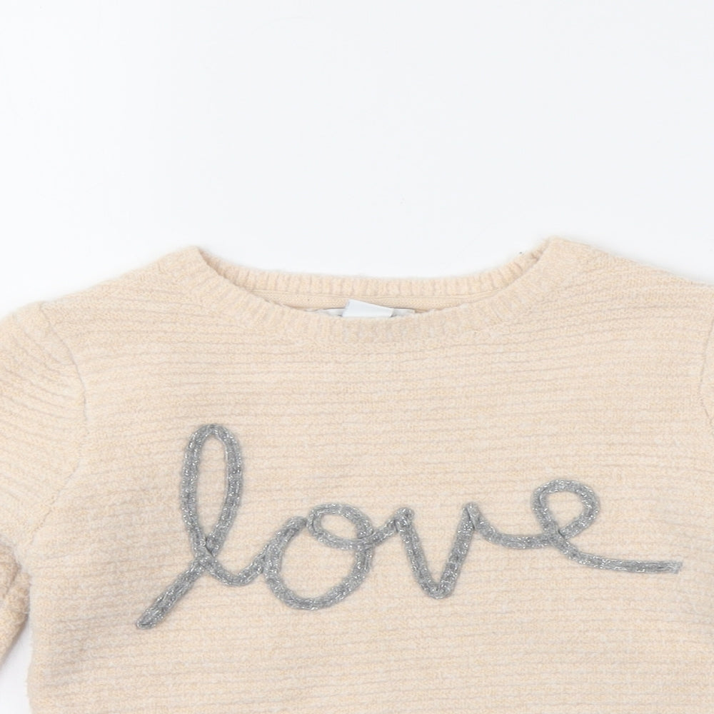 Primark Girls Pink   Pullover Jumper Size 3-4 Years
