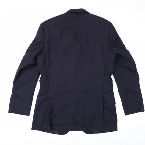 Alfred Brown Mens Blue   Jacket Blazer Size M