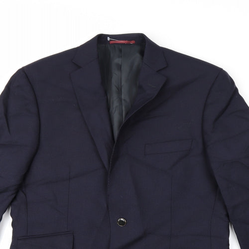 Alfred Brown Mens Blue   Jacket Blazer Size M