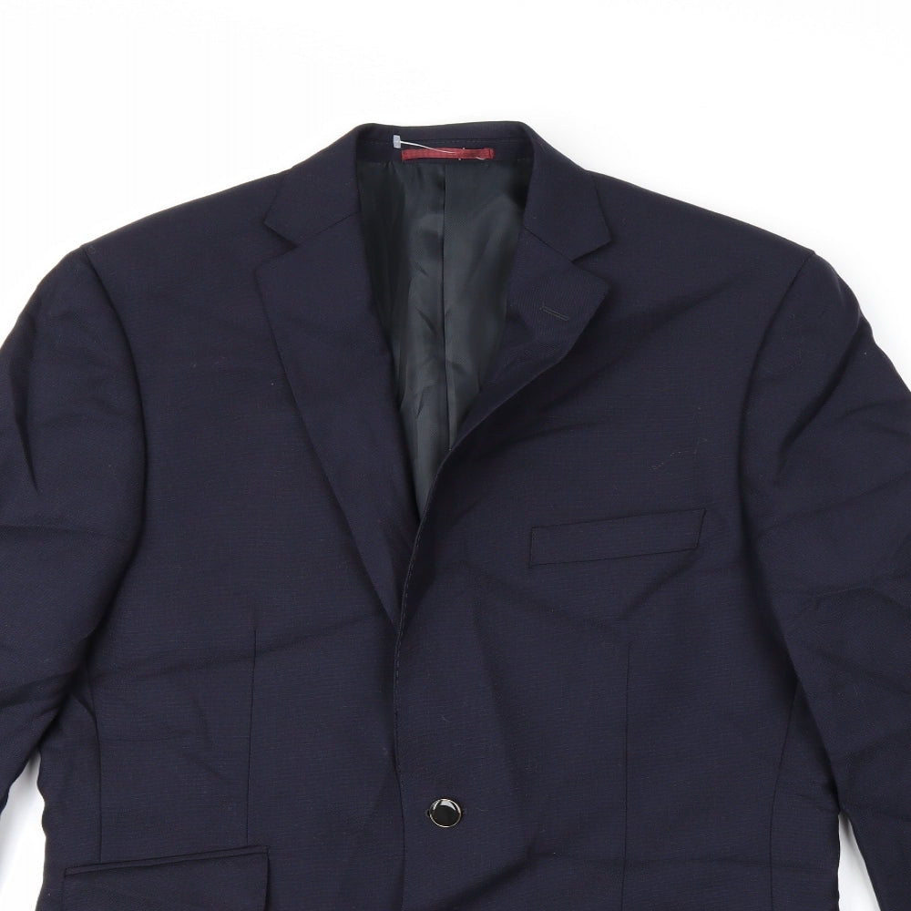 Alfred Brown Mens Blue   Jacket Blazer Size M