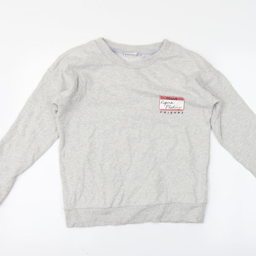 NEXT Womens Grey   Pullover Sweatshirt Size S