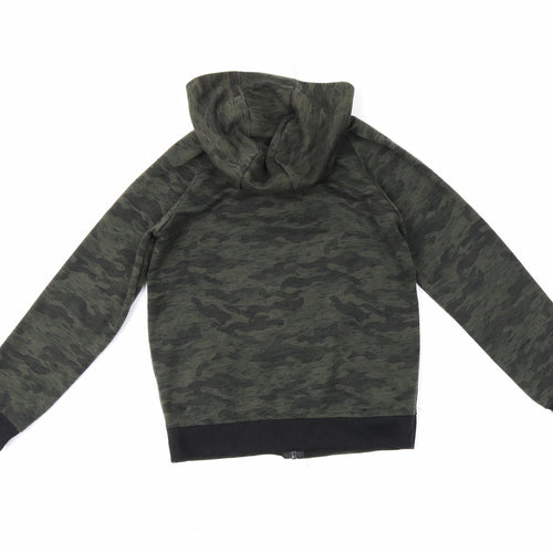 Primark Boys Green Camouflage  Full Zip Hoodie Size 10-11 Years