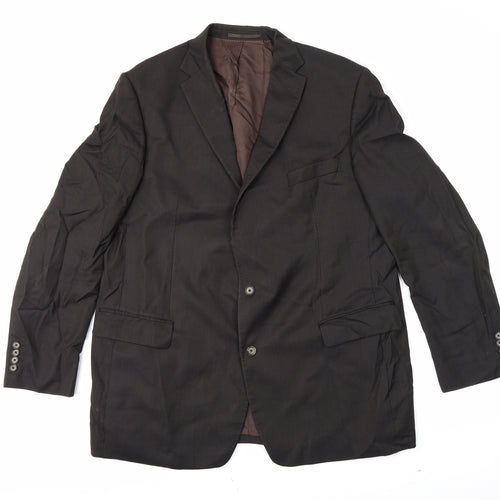 aherne Mens Black Striped  Jacket Blazer Size XL