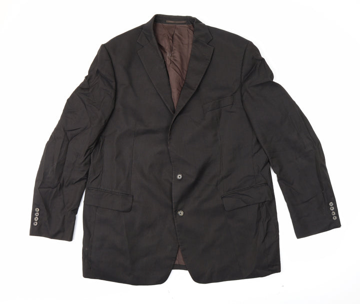 aherne Mens Black Striped  Jacket Blazer Size XL