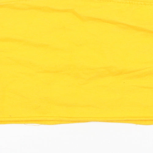PRETTYLITTLETHING Womens Yellow   Wrap Jumper Size S