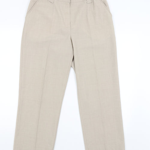 Wichele Womens Beige   Capri Trousers Size 14 L27 in