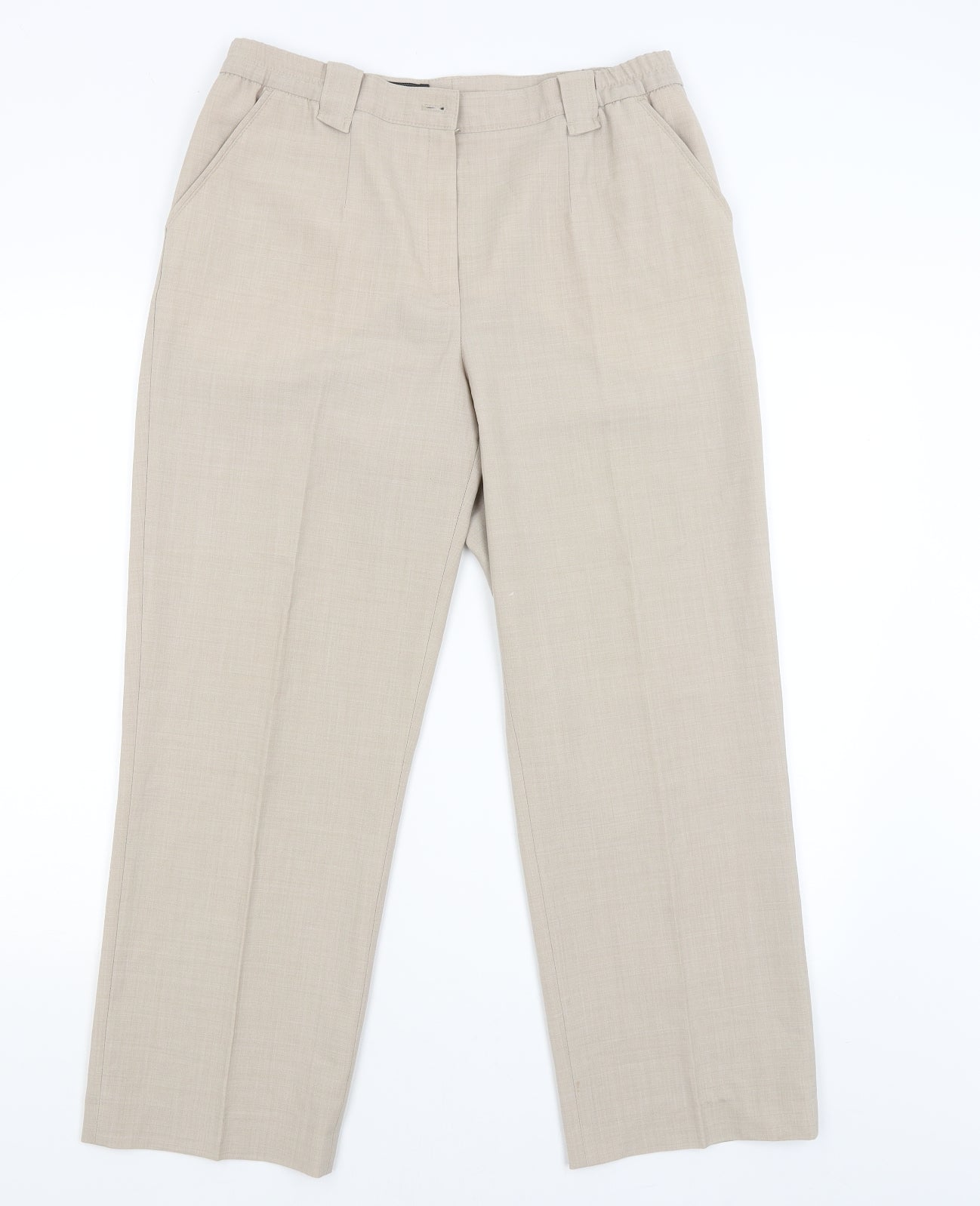 Wichele Womens Beige   Capri Trousers Size 14 L27 in