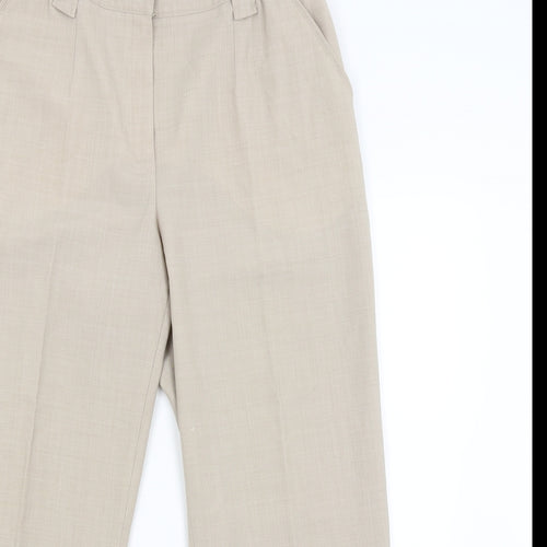 Wichele Womens Beige   Capri Trousers Size 14 L27 in