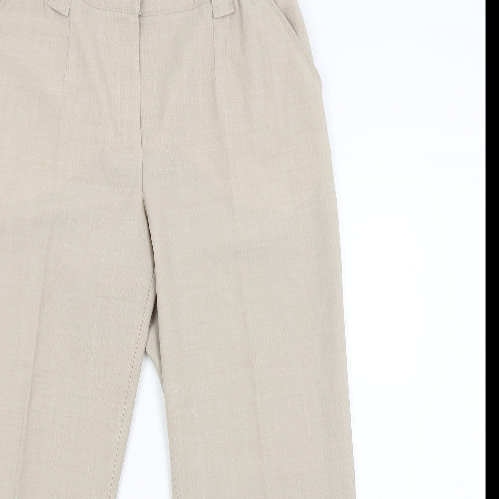 Wichele Womens Beige   Capri Trousers Size 14 L27 in