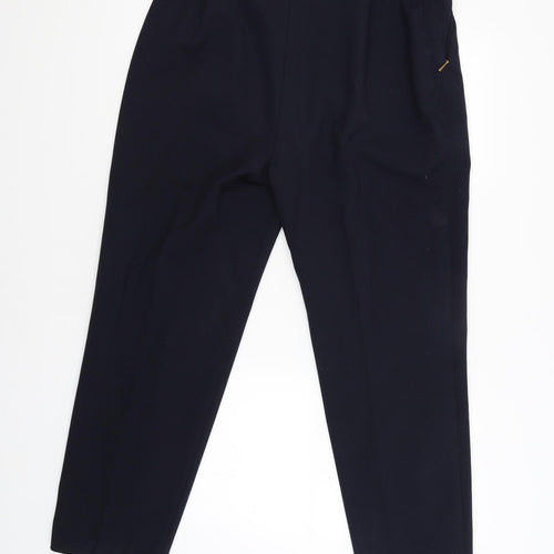 Marks and Spencer Womens Blue   Carpenter Trousers Size 16 L28 in