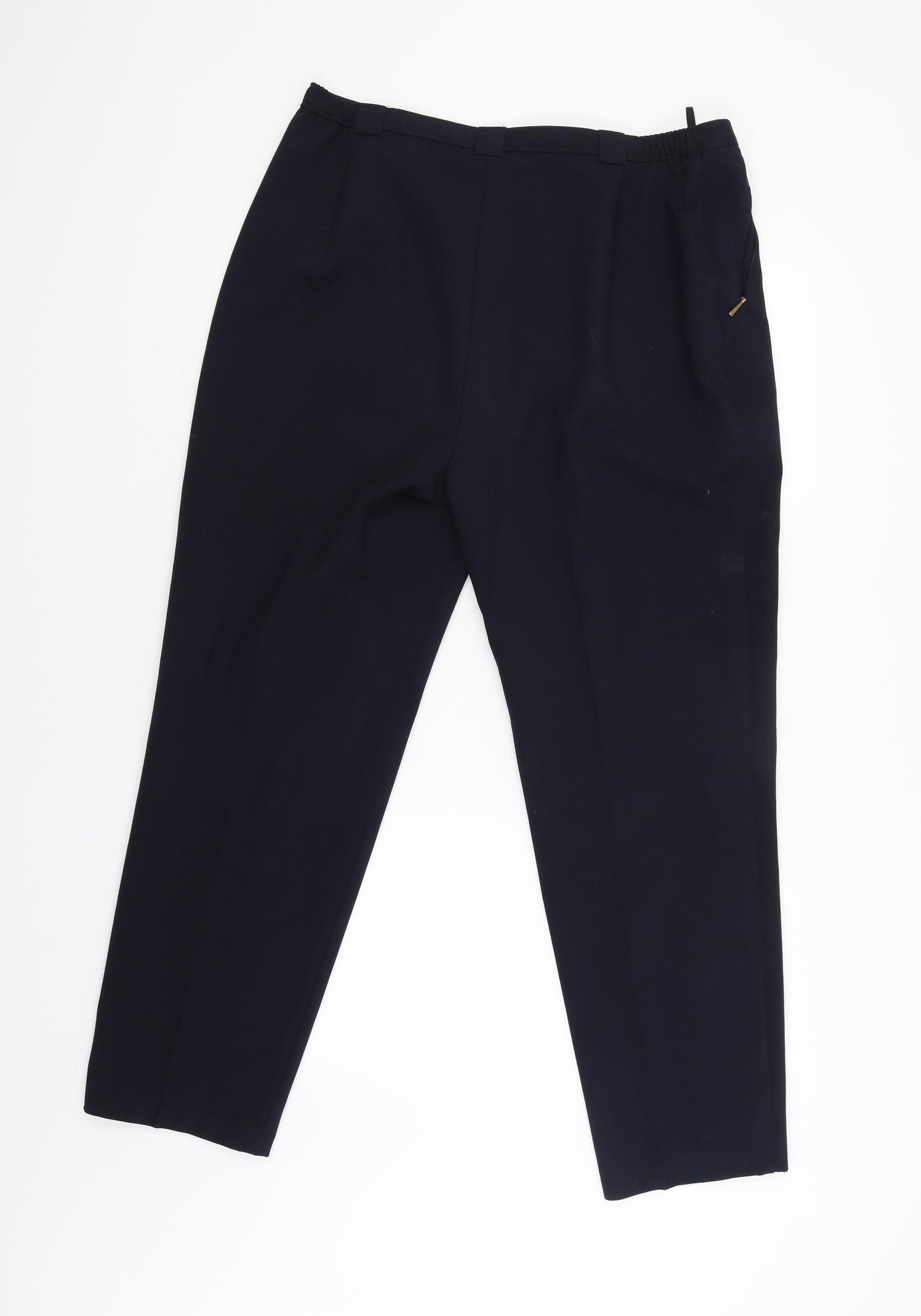 Marks and Spencer Womens Blue   Carpenter Trousers Size 16 L28 in