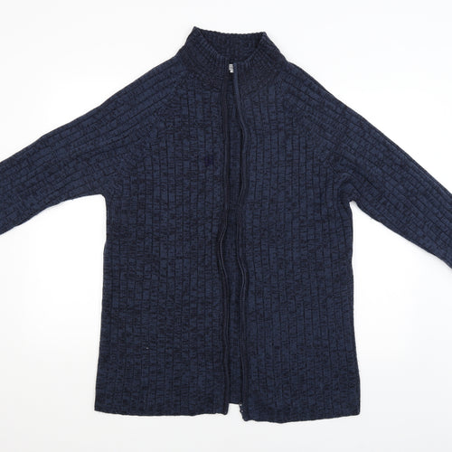 Classic Menswear Mens Blue   Full Zip Jumper Size L