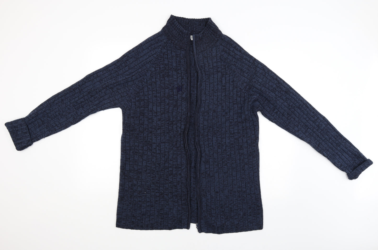 Classic Menswear Mens Blue   Full Zip Jumper Size L