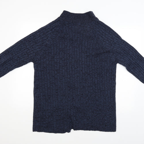 Classic Menswear Mens Blue   Full Zip Jumper Size L