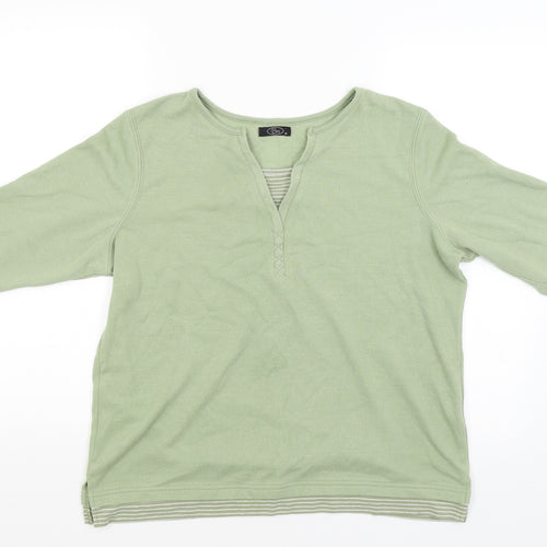 BM Womens Green   Pullover Jumper Size M