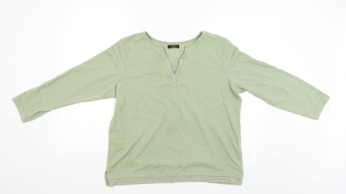 BM Womens Green   Pullover Jumper Size M