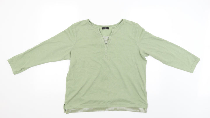 BM Womens Green   Pullover Jumper Size M