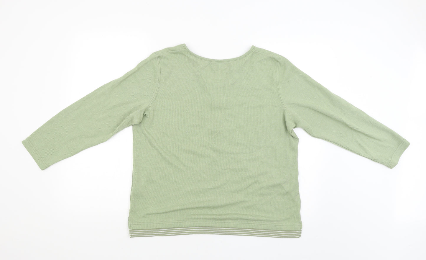 BM Womens Green   Pullover Jumper Size M