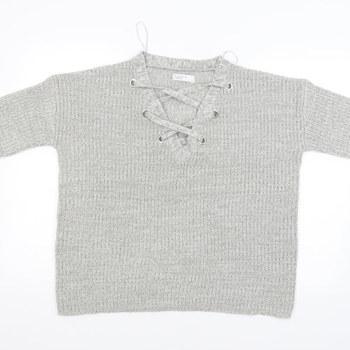 Papaya Womens Grey   Pullover Jumper Size L