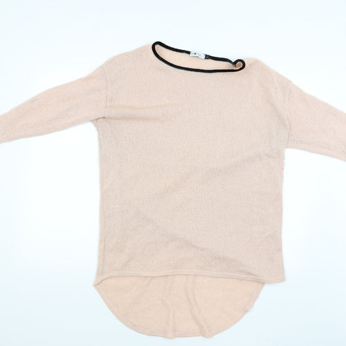 Spotted Womens Pink   Pullover Jumper Size L