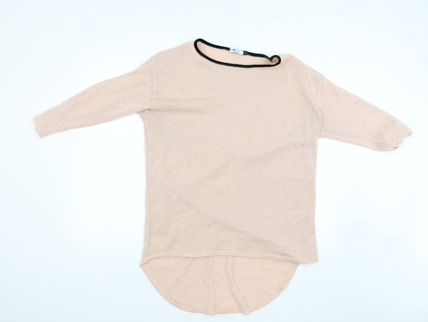 Spotted Womens Pink   Pullover Jumper Size L