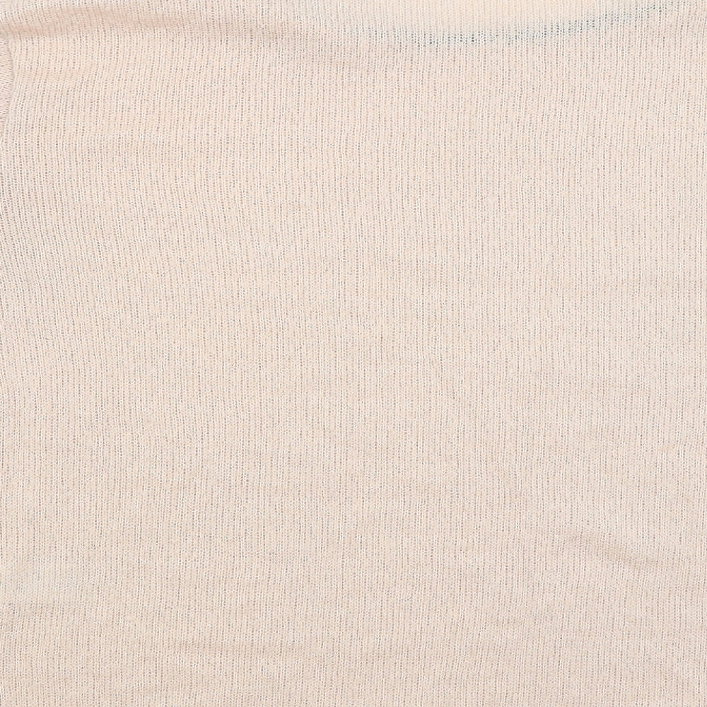 Spotted Womens Pink   Pullover Jumper Size L