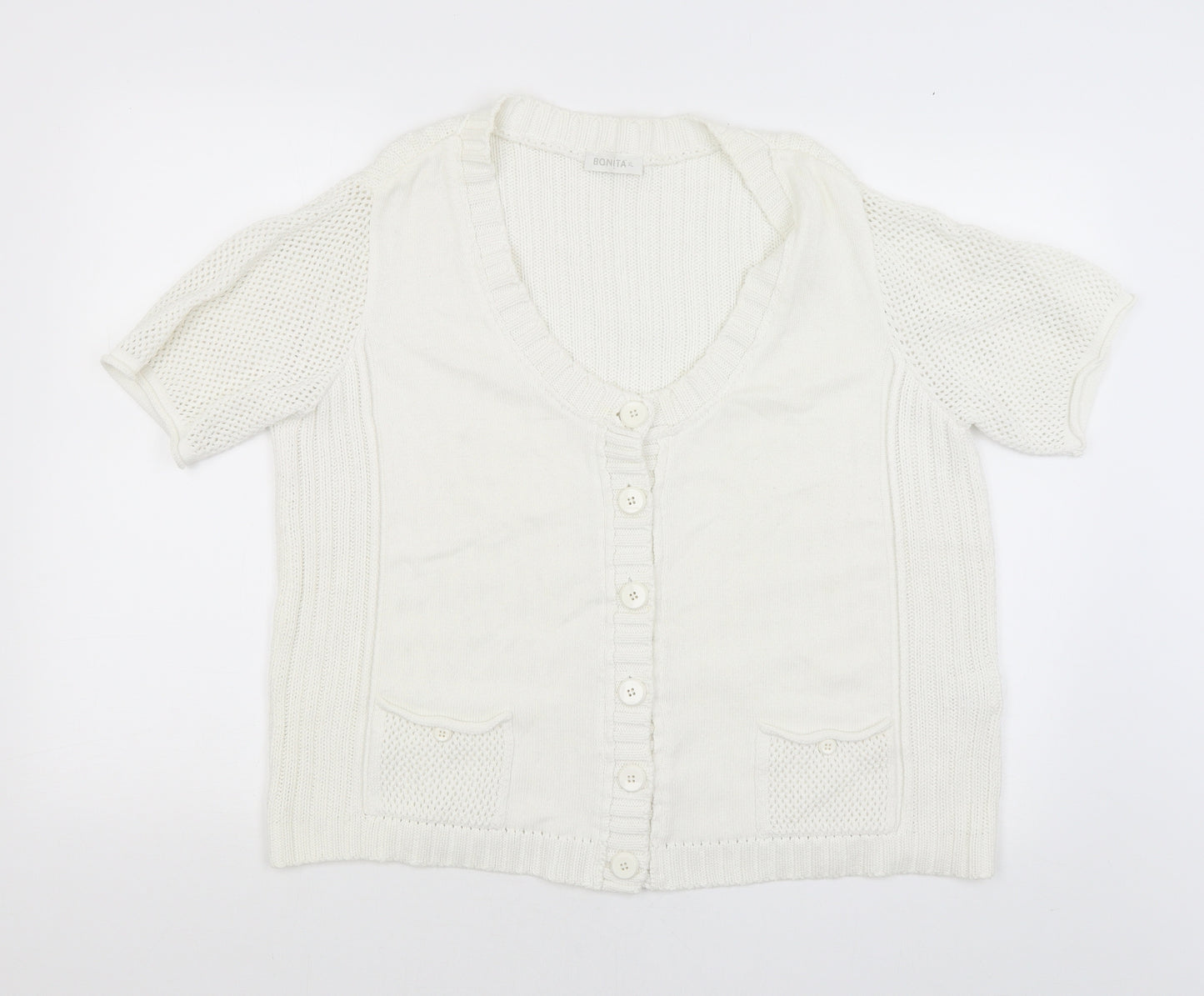 Bonita Womens White   Pullover Jumper Size XL