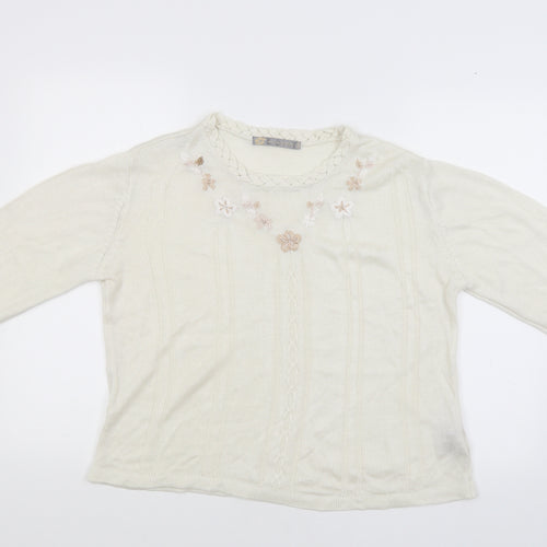 Akal Collection Womens Beige   Pullover Jumper Size S